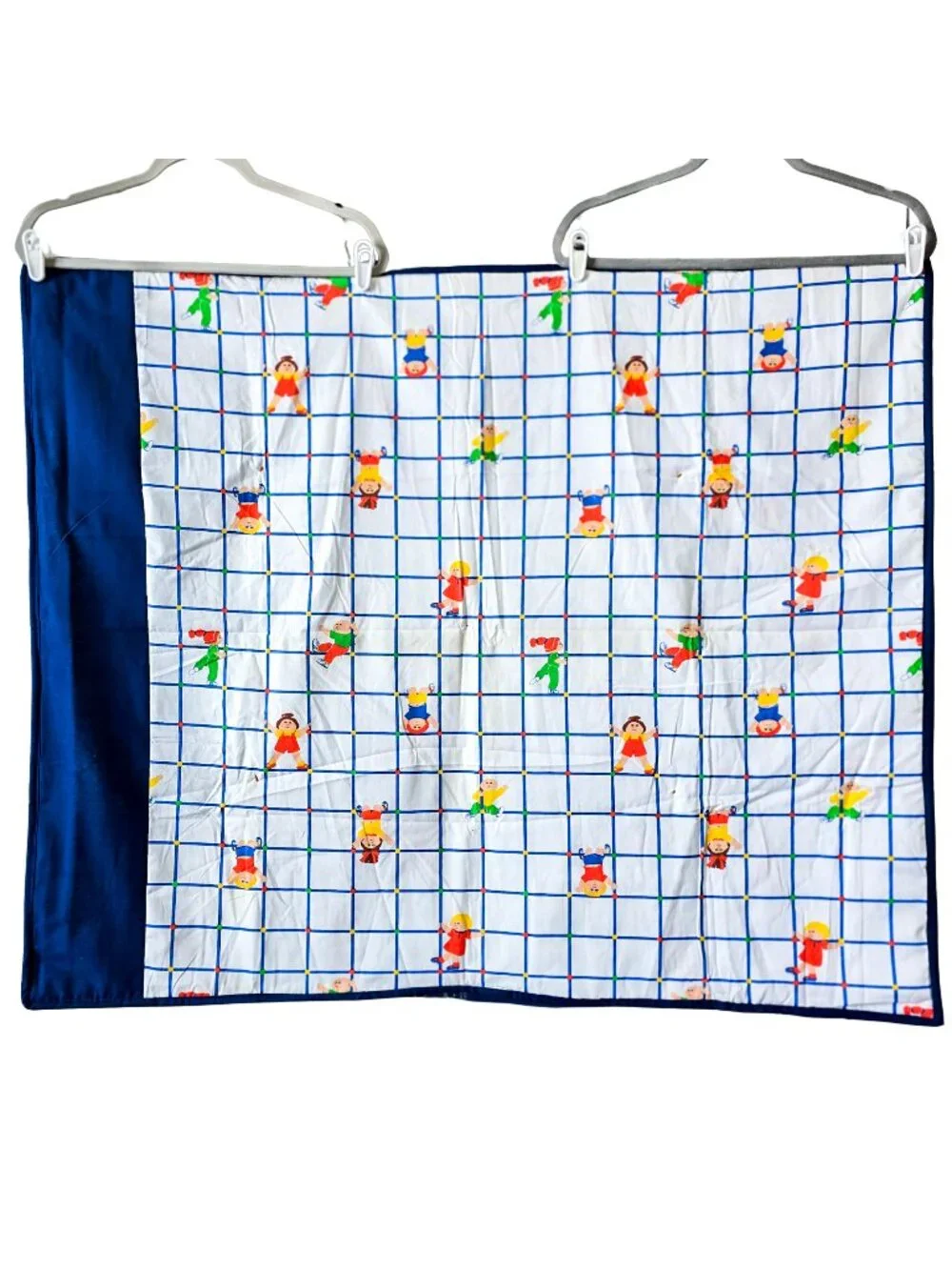 Handmade Vintage 1980s Cabbage Patch Kids Baby Quilt Crib Toddler Blanket